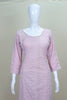 Elegant Light Pink Embroidered Georgette Kurta Sharara Set with Dupatta