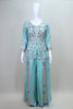 Sea Green Embroidered Silk Anarkali Suit with Dupatta