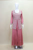 Dusty Pink Silk Embroidered Palazzo Suit with Dupatta