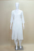 White Cotton Chikankari Kurta Set with Matching Dupatta