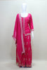 Women's Pink Embroidered Kurta Sharara Set with Dupatta