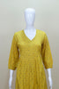 Mustard Yellow Printed Cotton Kurta with Palazzo Set Ethnic Wear