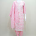 Pastel Pink Chikankari Embroidered Cotton Salwar Suit with Dupatta