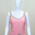 Elegant Pink Embroidered Sharara Suit with Dupatta Women’s Party Wedding Wear
