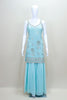Elegant Sky Blue Embroidered Sharara Suit with Dupatta Women’s Wedding Party Wear