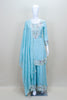 Light Blue Kurta Sharara Set with Dupatta Women’s Festive Wedding Wear