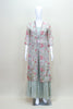 Pastel Green Long Jacket with Flared Dress Women’s Ethnic Festive Party Wear