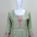 Women’s Green Kurta Sharara Set with Dupatta Festive Wedding Ethnic Wear