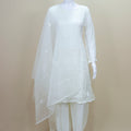 Women’s White Chikankari Kurta Set with Dupatta Elegant Ethnic Wear for Festive Casual Occasions
