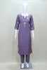 Women’s Lavender Embroidered Kurta Pant Set with Dupatta Elegant Festive Party Wear Ethnic Outfit