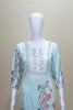 Light Blue Salwar Suit Set Elegant Ethnic Kurta with Pants