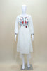 White Cotton Embroidered Kurta Set with Dupatta