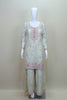 Pastel Green and Pink Embroidered Palazzo Suit with Dupatta