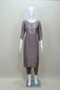 Elegant Grey Embroidered Straight Suit with Printed Dupatta