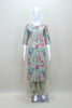 Light Green Floral Printed Cotton Suit with Dupatta