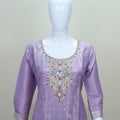 Lavender Silk Embroidered Kurta Set with Dupatta Wedding Wear Ethnic Suit