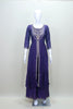 Royal Purple Silk Embroidered Anarkali Kurta Set with Dupatta
