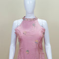 Designer Pink Embroidered Sharara Suit with Dupatta