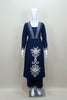 Navy Blue Kurta Set with Palazzo Pants Ethnic Wear