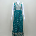 Teal Green Georgette Anarkali Suit Dupatta Party Wear Ethnic Outfit