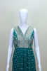 Teal Green Georgette Anarkali Suit Dupatta Party Wear Ethnic Outfit
