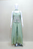 Mint Green Sleeveless Top with Palazzo Pants Elegant Party Wear