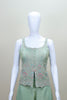 Mint Green Sleeveless Top with Palazzo Pants Elegant Party Wear