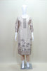 Beige Printed Cotton Suit Set Kurta Dupatta