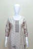 Beige Printed Cotton Suit Set Kurta Dupatta