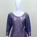 Elegant Purple Banarasi Silk Salwar Suit with Dupatta