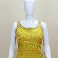 Yellow Palazzo Suit with Sleeveless Kurti Party Wear
