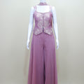 Elegant Lavender Crop Top with Palazzo Set Party Wear