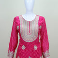 Designer Pink Kurti with Sharara and Dupatta Set Festive Wear