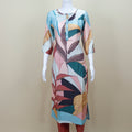 Multicolor Abstract Kurti with Pant Set Stylish Casual Office Wear