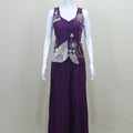 Designer Purple Embroidered Party Wear Kurti with Palazzo Set