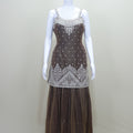 Brown Sharara Suit with Dupatta for Party Wear