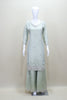 Pastel Green Kurti with Palazzo and Dupatta Set for Party Wear
