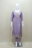 Lavender Silk Embroidered Salwar Suit with Dupatta