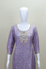 Lavender Silk Embroidered Salwar Suit with Dupatta