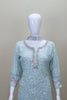  Sky Blue Kurti with Sharara Set for Party Wear Ethnic Outfit