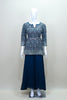 Navy Blue Silk Anarkali Suit with Dupatta Party Wear