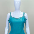 Aqua Blue Silk Salwar Suit Set with Dupatta Elegant Party Wear