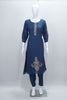 Stylish Navy Blue Kurta Set with Gold Embroidery Ethnic Wear