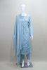 Sky Blue Embroidered Kurta Set with Dupatta Party Wear