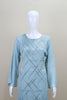 Sky Blue Embroidered Kurta Set with Dupatta Party Wear