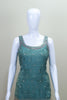 Teal Green Embroidered Sharara Suit Set with Dupatta Party Wear