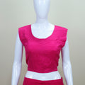 Pink Kaftan Dress Ethnic Party Wear Maxi Gown with Designer Neckline