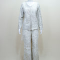 Silver Sharara Set Ethnic Party Wear Jacket Style Suit 