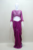Designer Magenta Saree with Stylish Blouse Party Wear