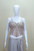 Elegant Silver Designer Saree Blouse Party Wear